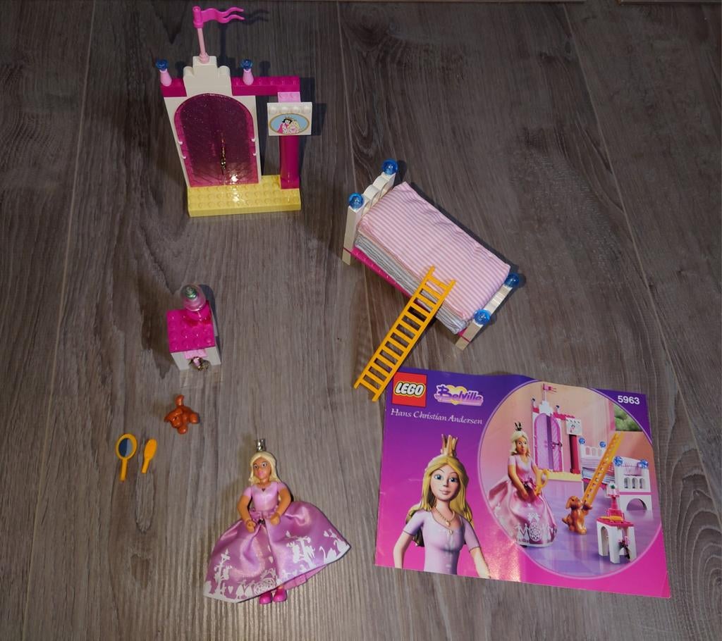 Meisjes Lego Belville set 5963 Prinses op het erwt, Compleet, Lego, Ophalen of Verzenden, Zo goed als nieuw