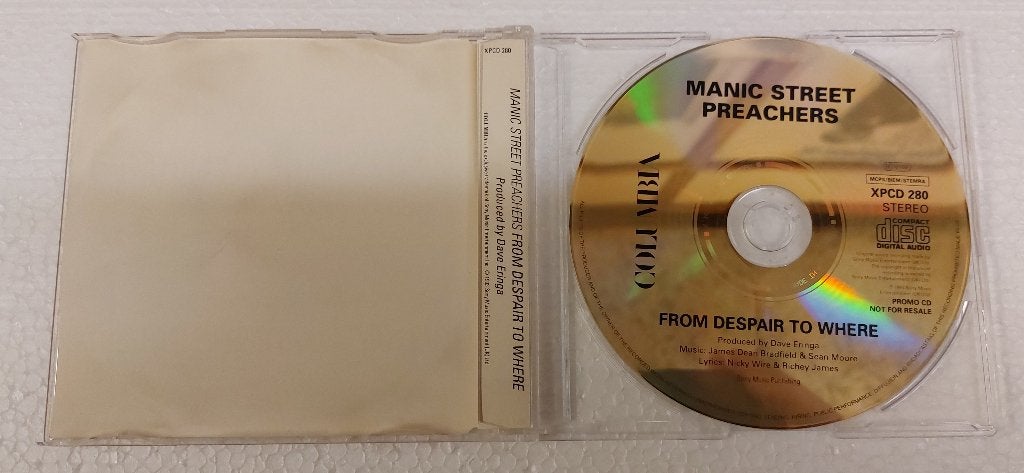Manic Street Preachers PROMO CD-single From despair to where, Cd's en Dvd's, Eerste persing, Gebruikt, Pop, Ophalen of Verzenden
