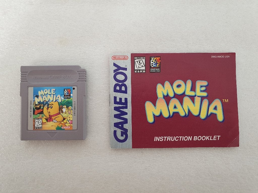 Nintendo GB: Mole Mania, Gebruikt, 1 speler, Racen en Vliegen, Ophalen of Verzenden