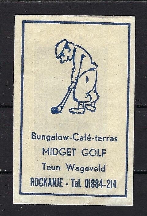 252 Rockanje cafe Midget Golf, Ophalen of Verzenden, Nederland