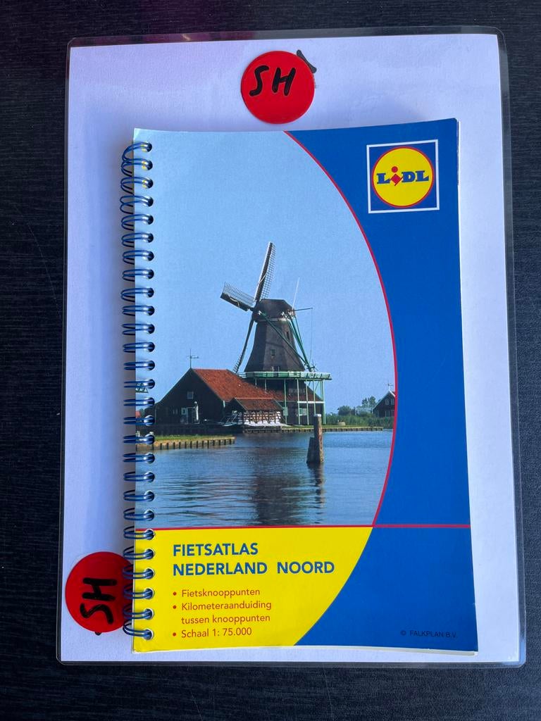 Fietsatlas Nederland Noord (Lidl) - Falkplan B.V., Overige merken, Fiets- of Wandelgids, Ophalen of Verzenden, Zo goed als nieuw