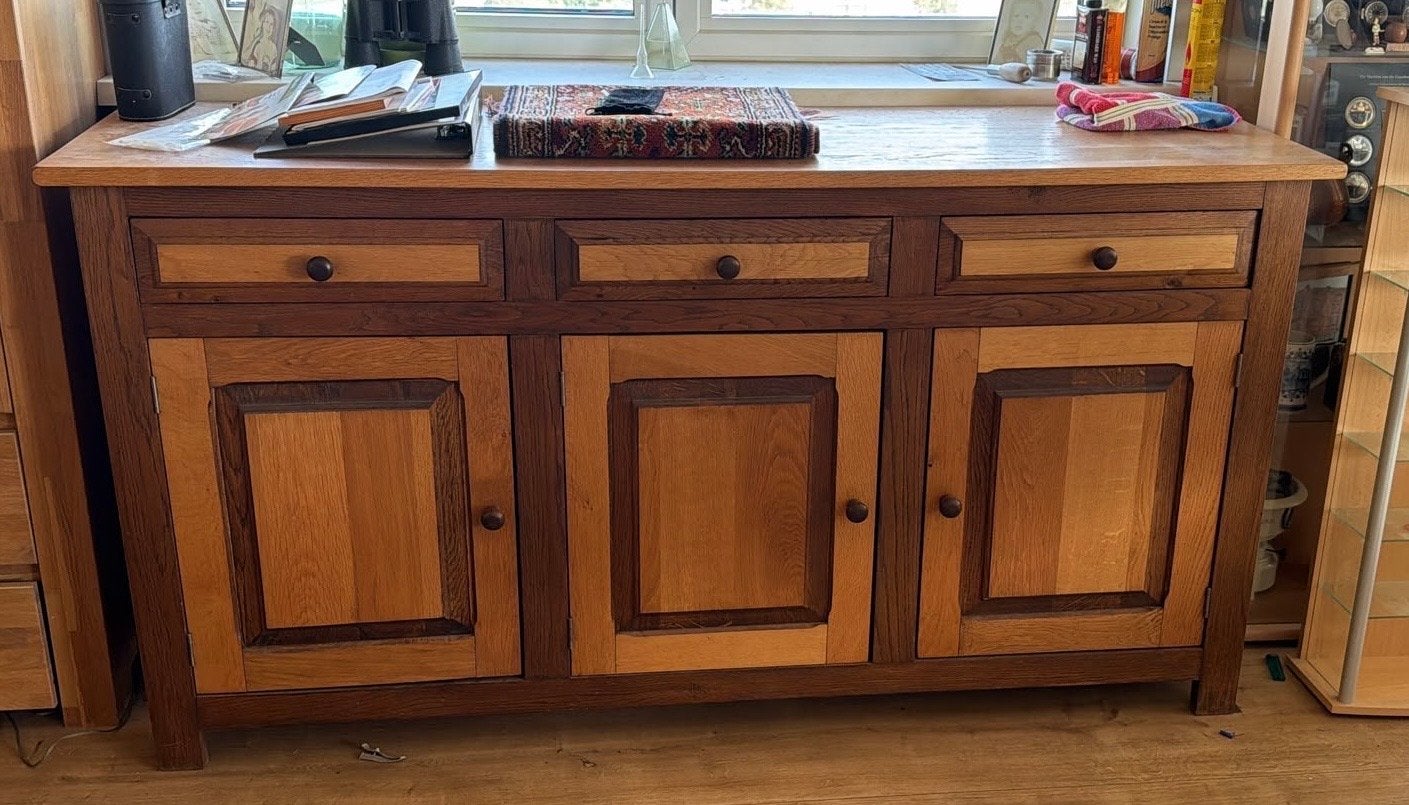 Massief Eiken Dressoir (M. Beekman) - incl. Aankoopbon!, Antiek en Kunst, Ophalen