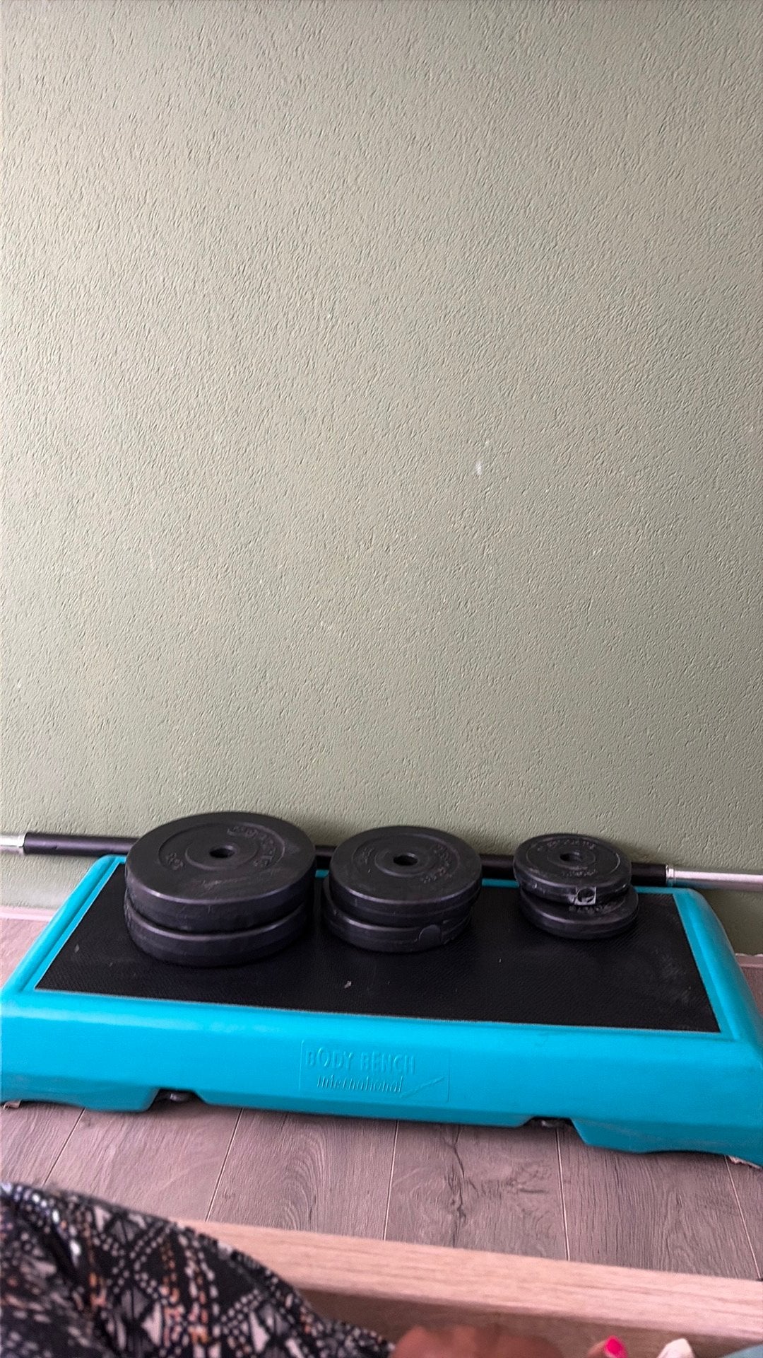 Bodypump set, Sport en Fitness, Ophalen, Zo goed als nieuw, Krachtstation