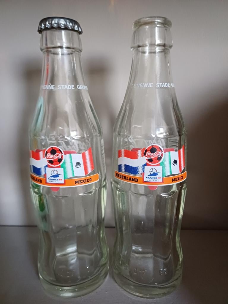 2 colaflesjes WK 1998 Nederland - Mexico, Ophalen of Verzenden, Overige typen
