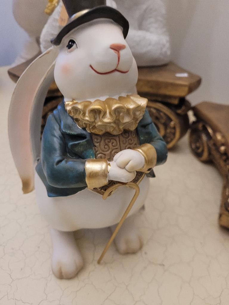 Nieuw konijnen beeldje merk Clayre & Eef, Heikant 21 Kaatsheuvel, Belle Vieille Brocante, Nieuw, Ophalen of Verzenden