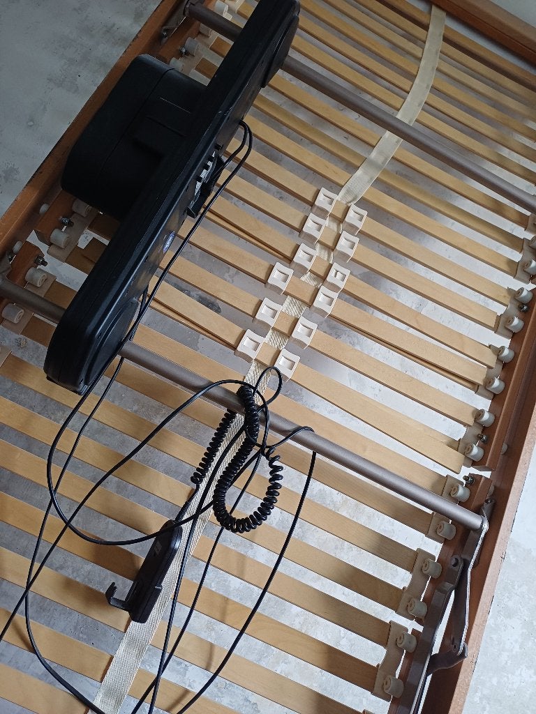 Elektrische lattenbodem, Ophalen, Gebruikt, 90 cm, Eenpersoons