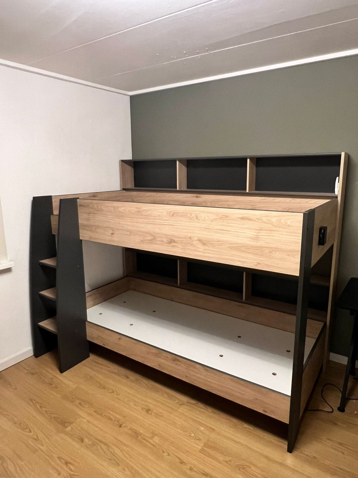 Stapelbed, Ophalen, 90 cm, Tweepersoons, Zo goed als nieuw