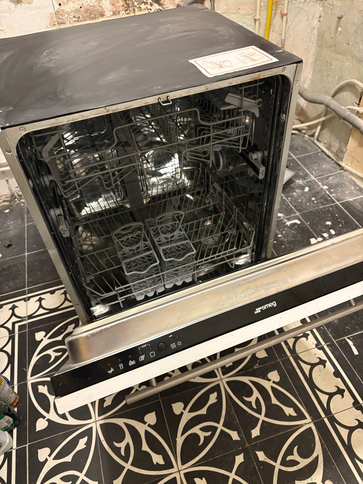 Smeg Vrijstaande Vaatwasser - Gebruikt, Gebruikt, 60 cm of meer, Ophalen of Verzenden, 85 tot 90 cm