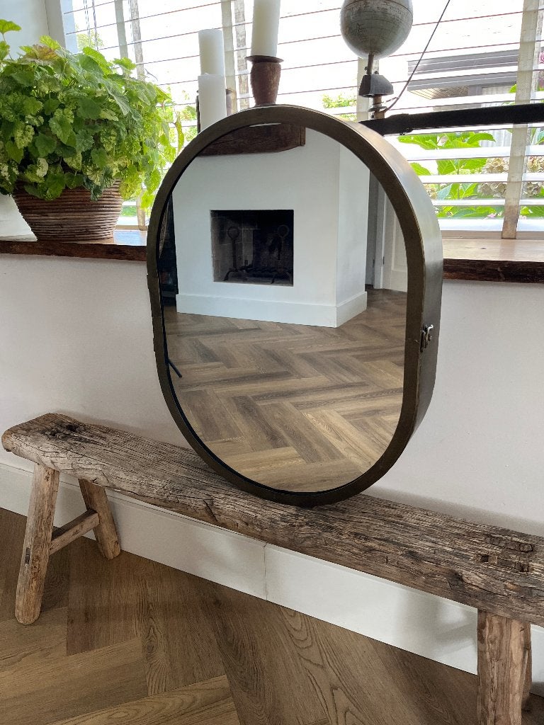 Unfold Mirror Antique Brass van BePureHome Nieuw in doos, Ophalen, Minder dan 50 cm, Nieuw, Minder dan 100 cm