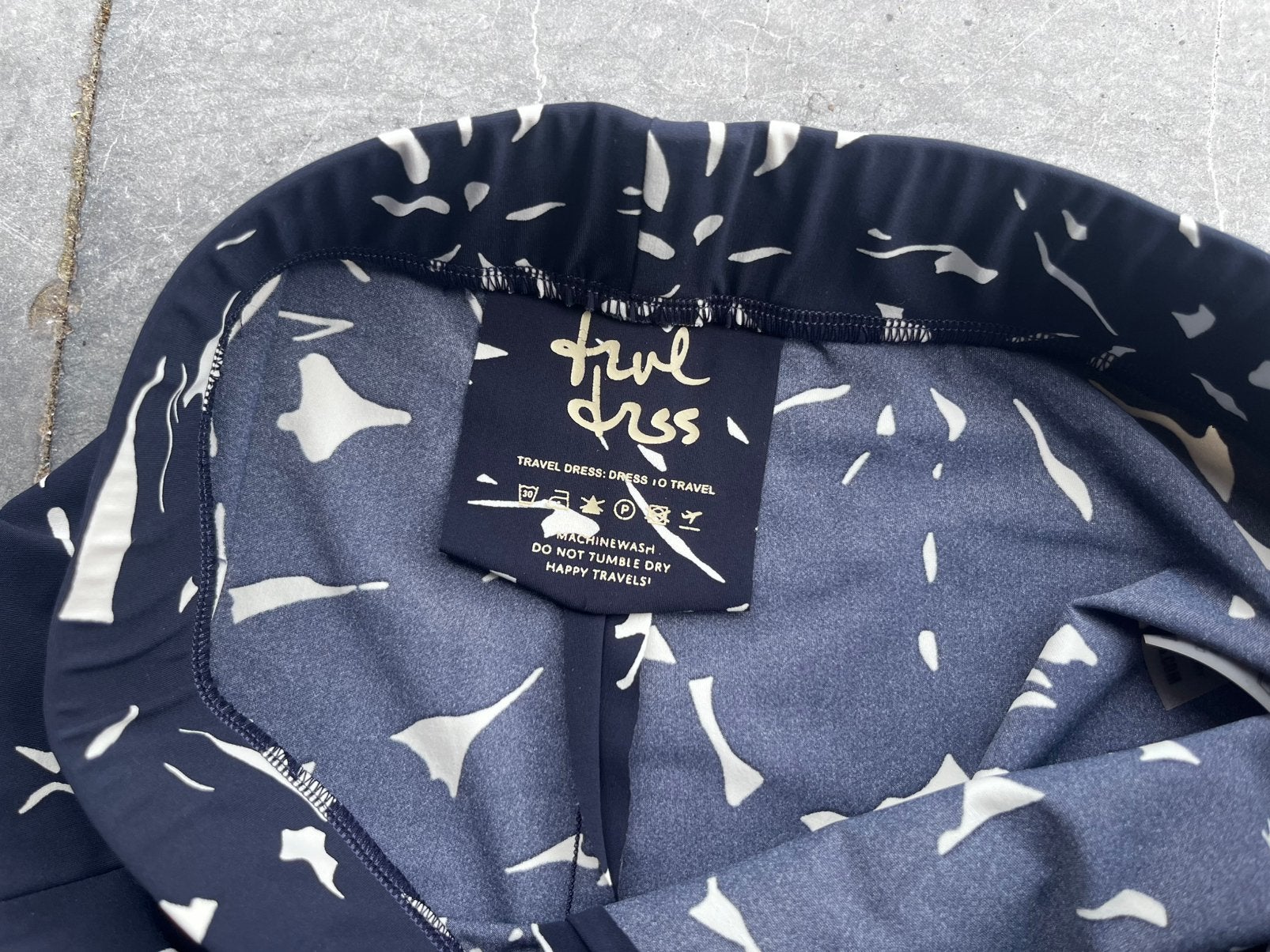 Nieuwstaat Trvl Drss broek Travel Dress XS rekt nog uit, Blauw, Ophalen of Verzenden, Zo goed als nieuw, Maat 36 (S)