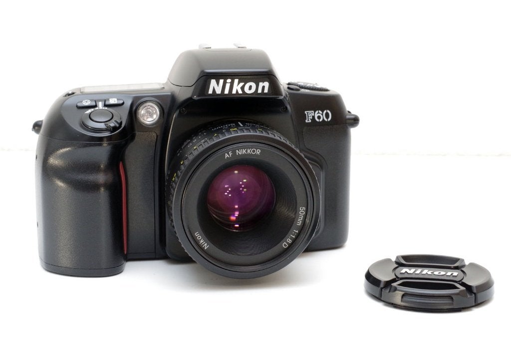 Nikon F60 date film SLR + Nikon 50mm f/1.8 lens + batt., Verzenden, Refurbished, Spiegelreflex, Nikon