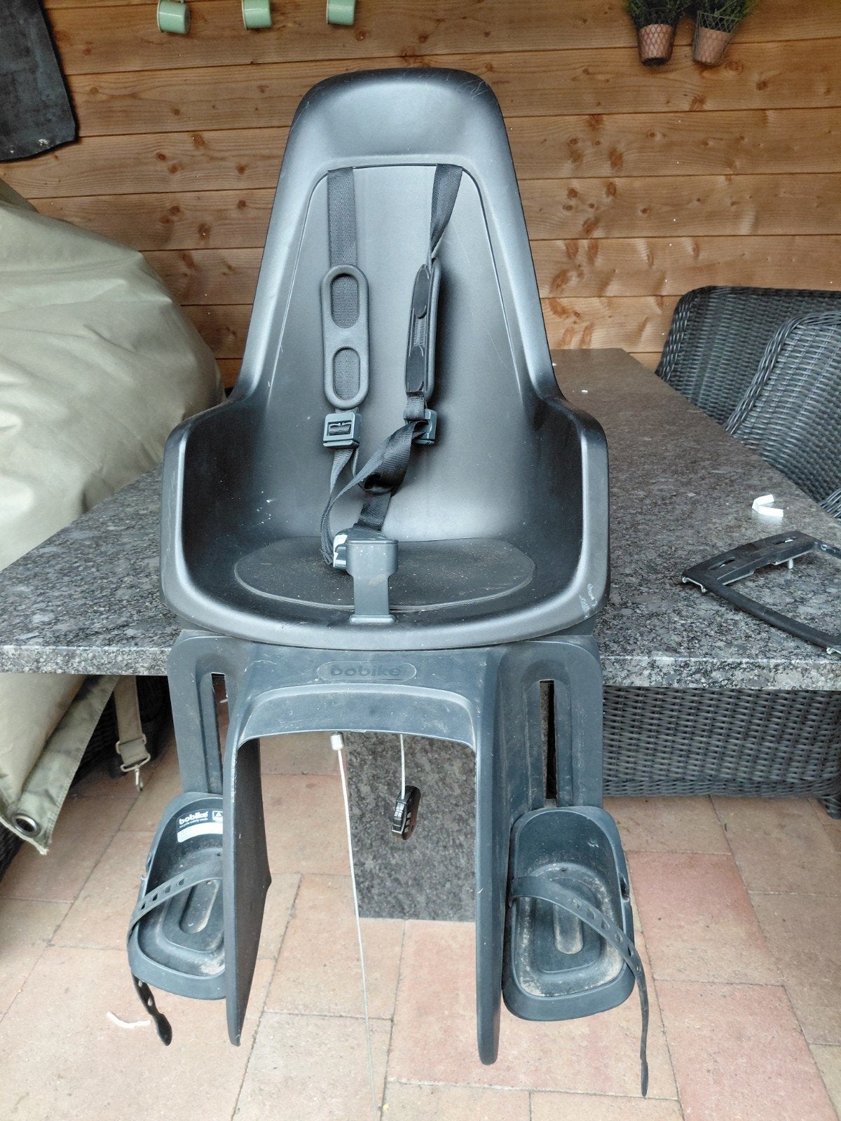 Bobike achterzitje, Fietsen en Brommers, Fietsaccessoires | Fietsstoeltjes, Ophalen, Achterzitje, Voetsteuntjes, 9 t/m 18 kg