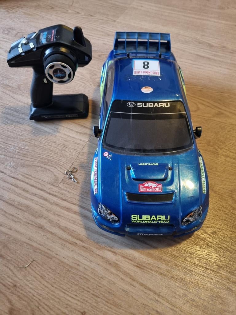 Tamiya tt01 subaru impreza, Elektro, Gebruikt, Ophalen of Verzenden, Schaal 1:10