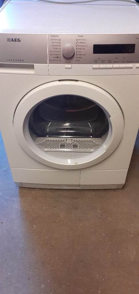 AEG Lavatherm Wasdroger - Condensdroger, Ophalen, 6 tot 8 kg, Gebruikt, Voorlader