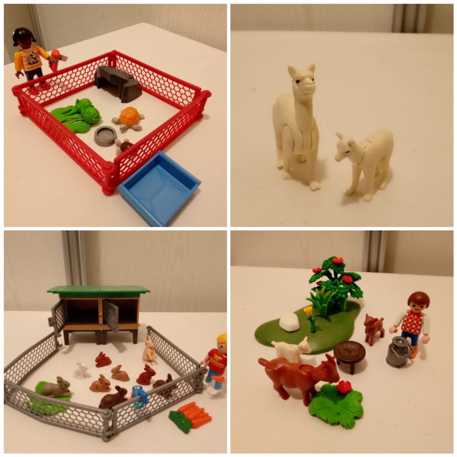 Playmobil diverse setjes met dieren, schildpad, geit, konijn, Ophalen of Verzenden, Gebruikt