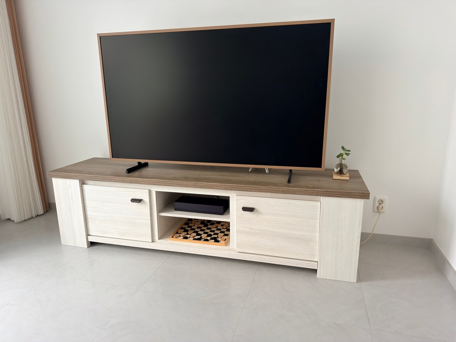 Complete Woonkamerset: TV-meubel, Salontafel & Eettafel, Ophalen, Zo goed als nieuw, Overige houtsoorten, 150 tot 200 cm