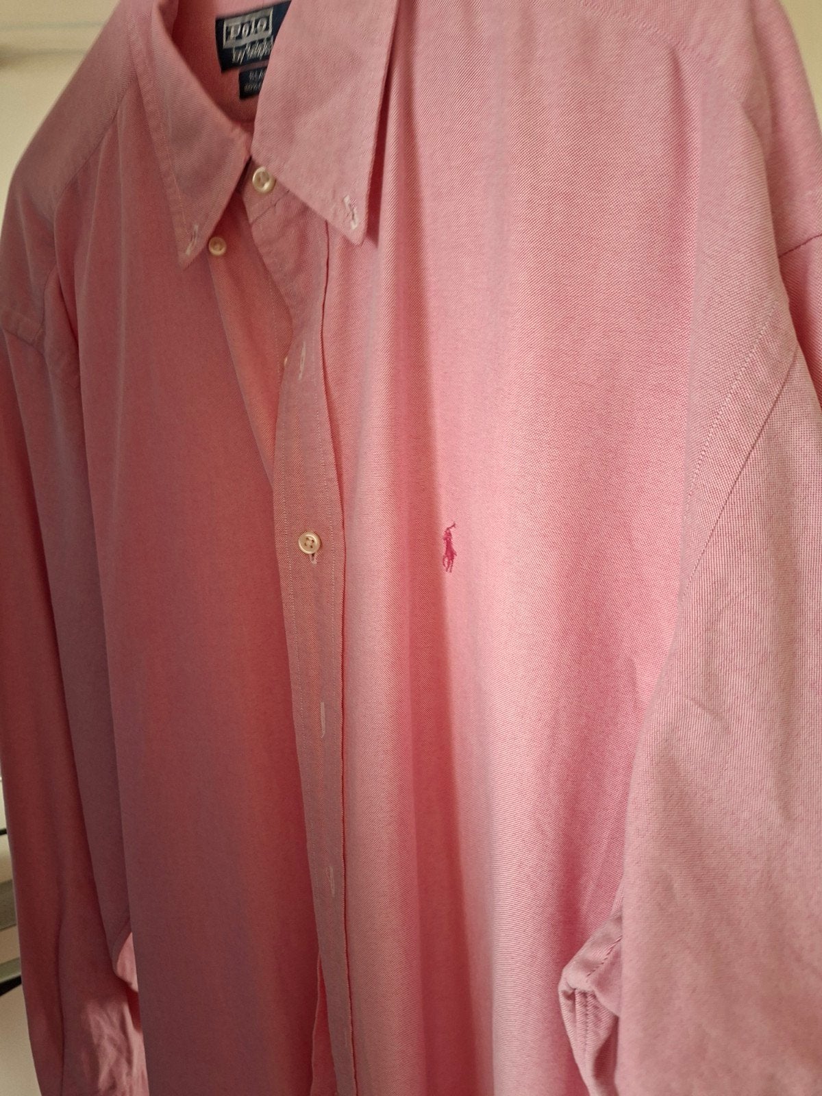 Ralph Lauren Blake overhemd - XL - Lichtblauw & Roze, Ralph Lauren, Overige halswijdtes, Gedragen, Verzenden