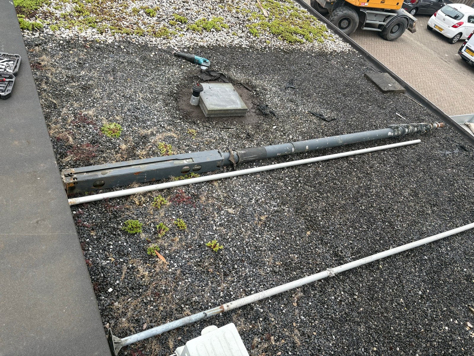 Uitschuifbare Mast 24 meter, Ophalen of Verzenden, Gebruikt, Mast