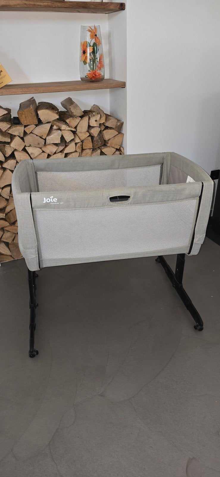 Joie Roomie Go Co-sleeper babybedje opvouwbaar, Kinderen en Baby's, Babywiegjes en Ledikanten, Ophalen, Zo goed als nieuw