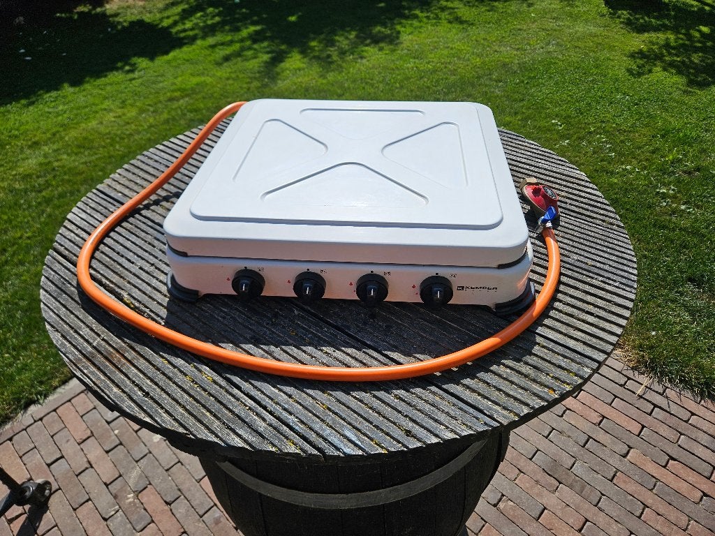 Gasstel, Caravans en Kamperen, Kampeeraccessoires, Ophalen, Gebruikt
