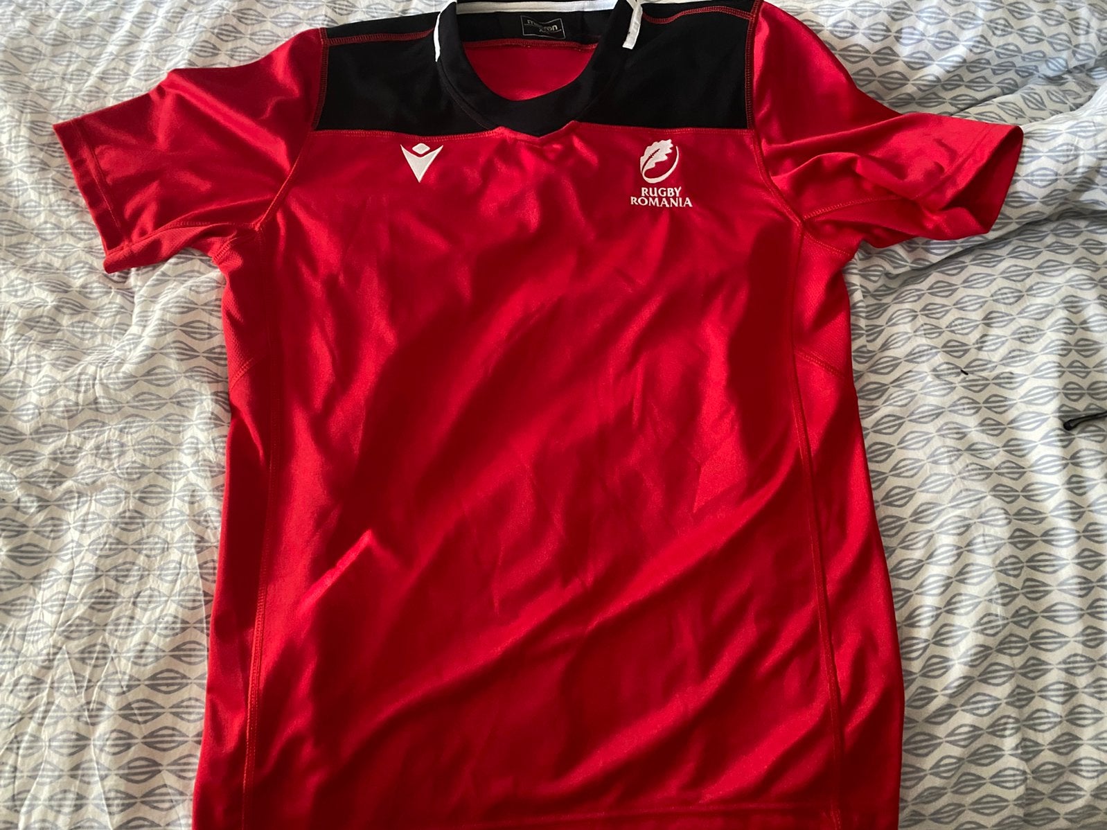 Roemenië Rood Rugby Shirt (Large), Verzenden, Zo goed als nieuw, Kleding