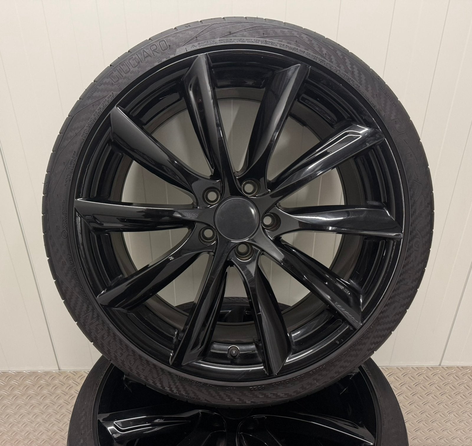Monaco GP6 Velgen 19 Inch 5x112 Zwart Glans VW Golf / A3, Monaco, Gebruikt, -, -