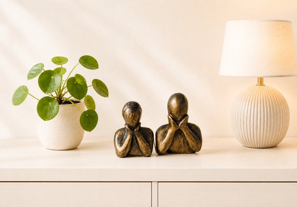 MAN EN VROUW / setprijs / bronzen beeld, Ophalen of Verzenden, Brons, Beeld