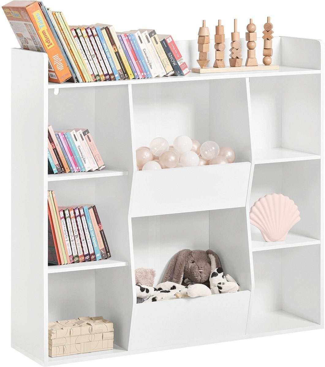 Kinderboekenkast Wit 106x30x104 cm 8 vakken, Ophalen