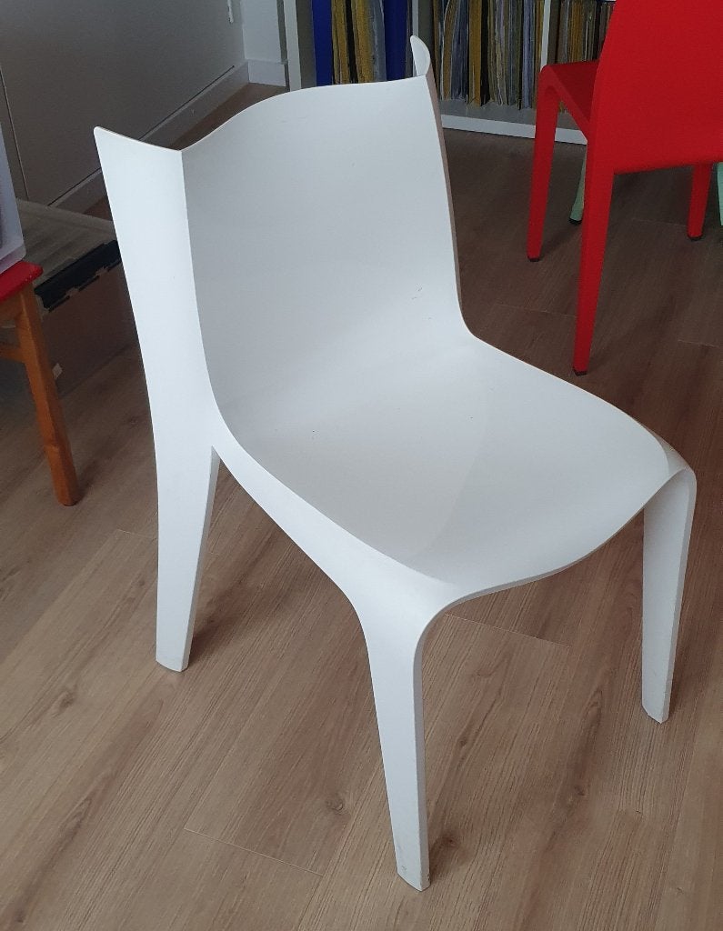 Alias Fly 4-poot Stoel Stapelbaar, Ophalen, Kunststof, Wit, Eén