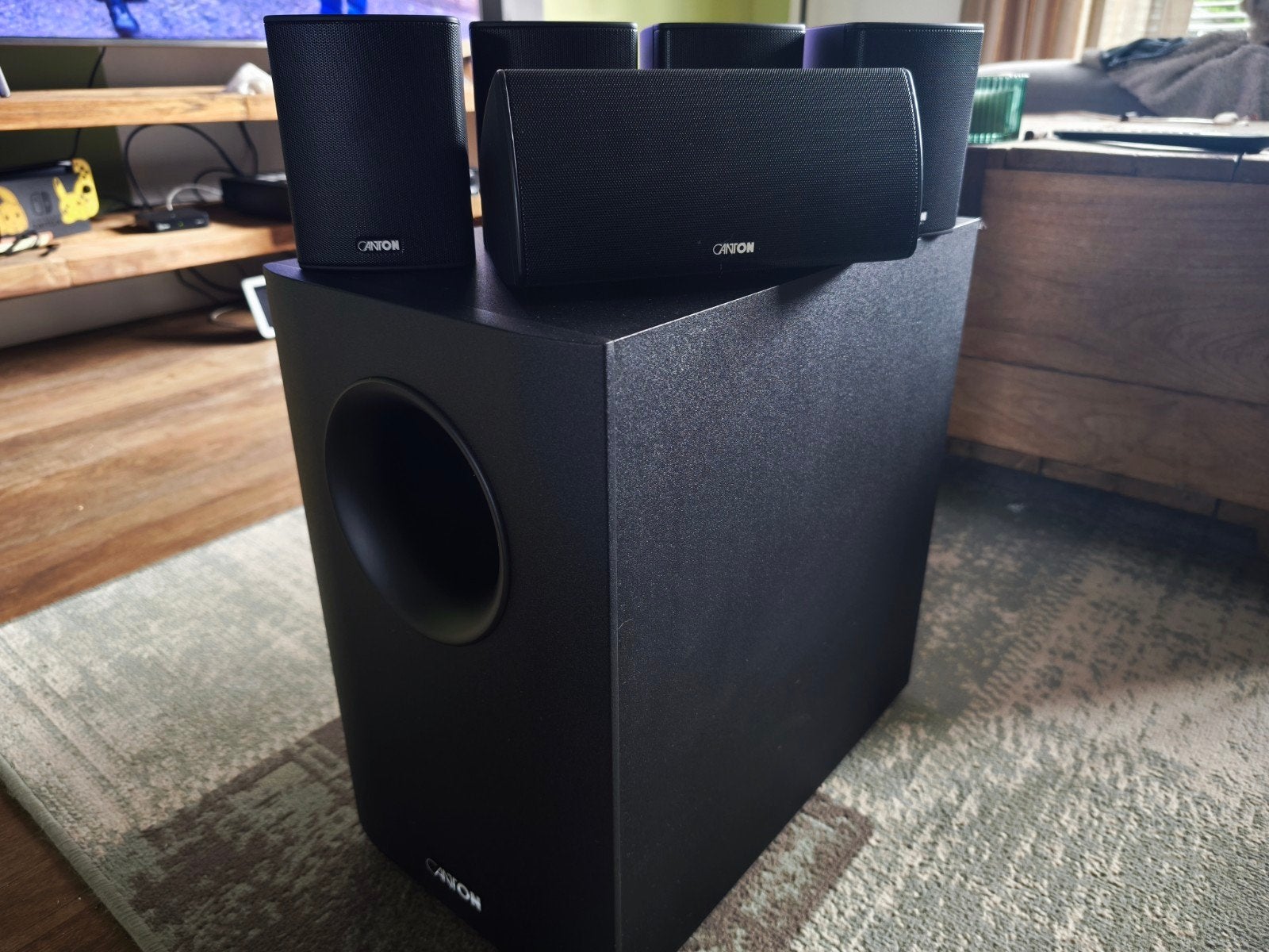 Canton Movie 135 5.1 Home Cinema speakerset, Gebruikt, 70 watt of meer, 5.1-systeem, Overige spelers
