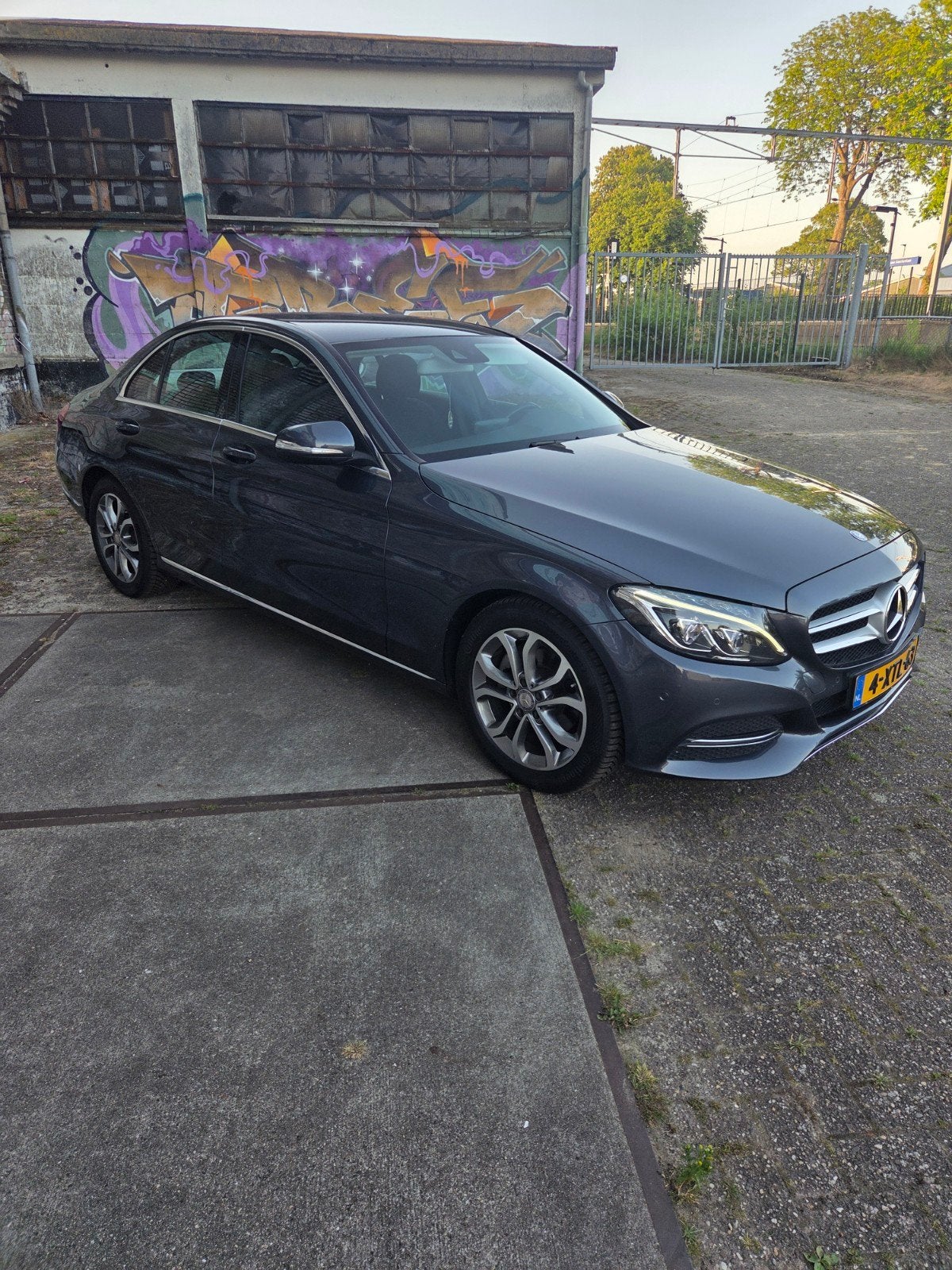 Mercedes-Benz C-Klasse C180 CDI 1.6 85KW 2014 Grijs, 1385 kg, Achterwielaandrijving, 4 cilinders, Leder en Stof