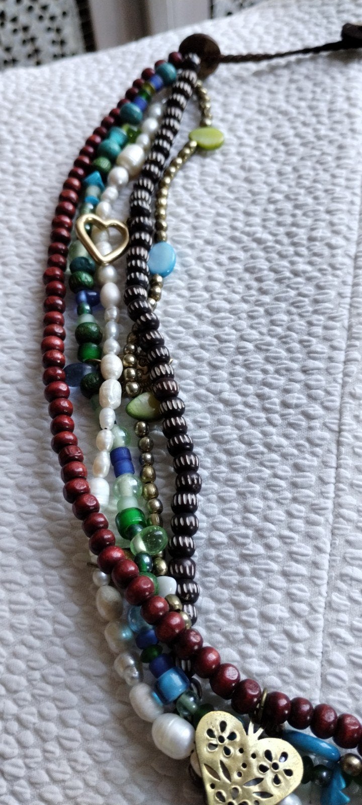 Boho en hippie vintage ketting!, Ophalen of Verzenden, Zo goed als nieuw, Overige materialen