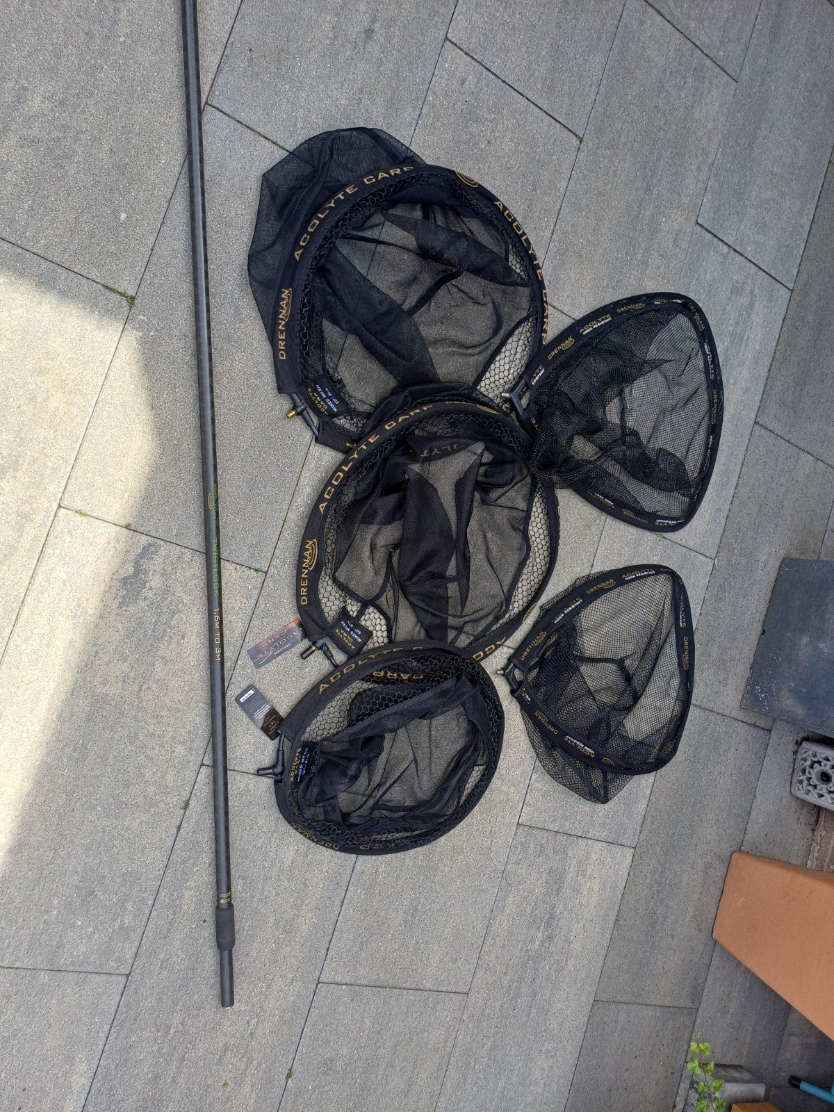 Drennan Specialist Twistlock Schepnetsteel + Acolyte Netten, Ophalen, Zo goed als nieuw, Complete set