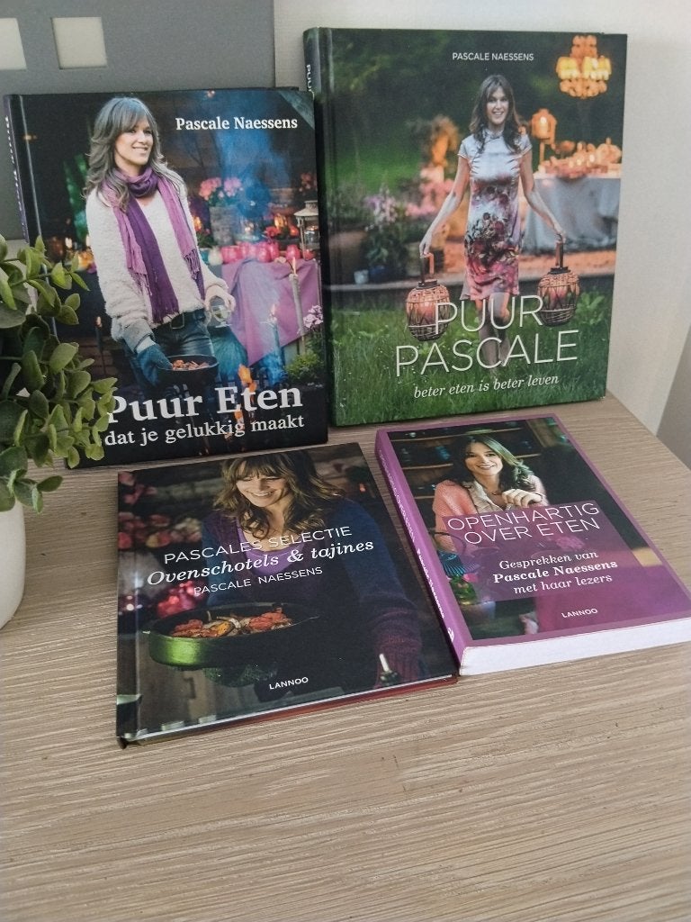 4 kookboeken Pascale Naessens, Ophalen of Verzenden, Zo goed als nieuw, Nederland en België, Gezond koken