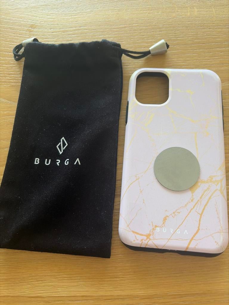 Burga iPhone 11 hoesje met magnetische sticker, Kunststof, IPhone 11, Gebruikt, Hoesje of Tasje