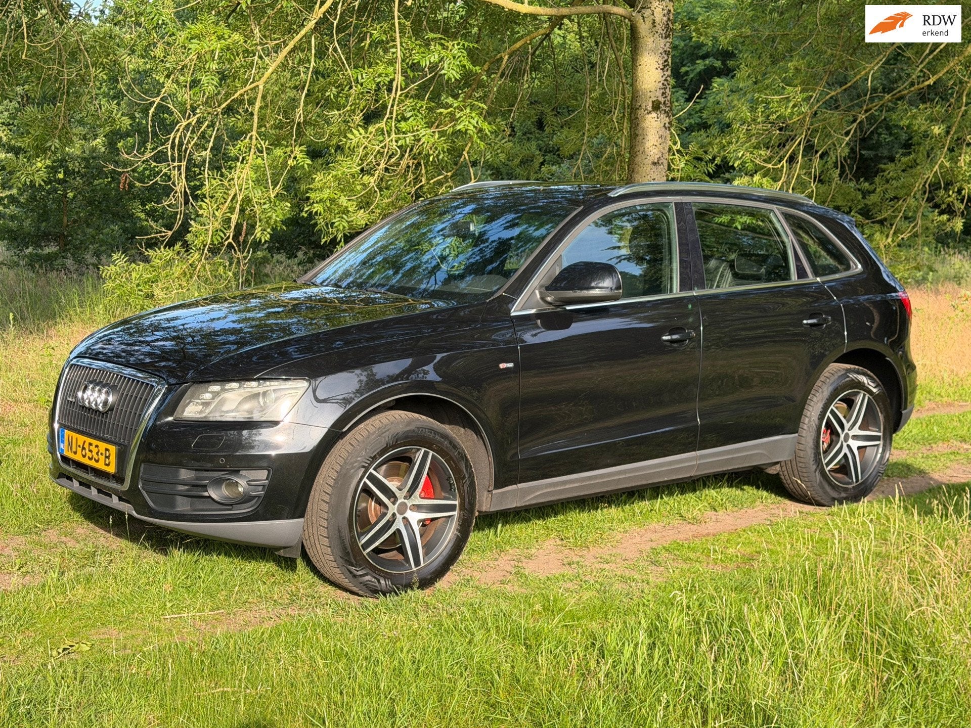 Audi Q5 3.0 TDI quattro Pro Line APK 28-02-2027, Auto's, Audi, Euro 5, Gebruikt, Parkeersensor, Zwart