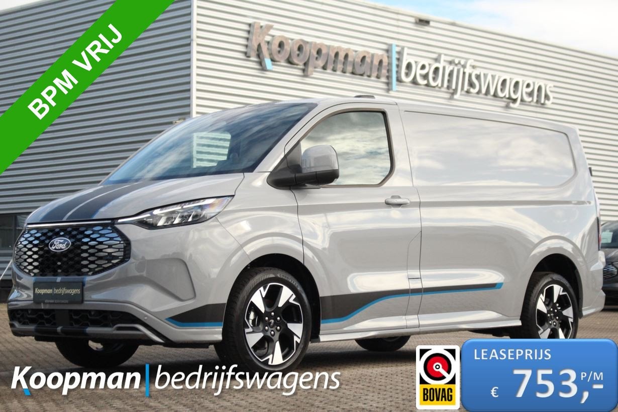 Ford E-Transit Custom 320 L1H1 Sport | 71kWh | 160kW/218pk |, Automaat, 71 kWh, 348 km, Nieuw