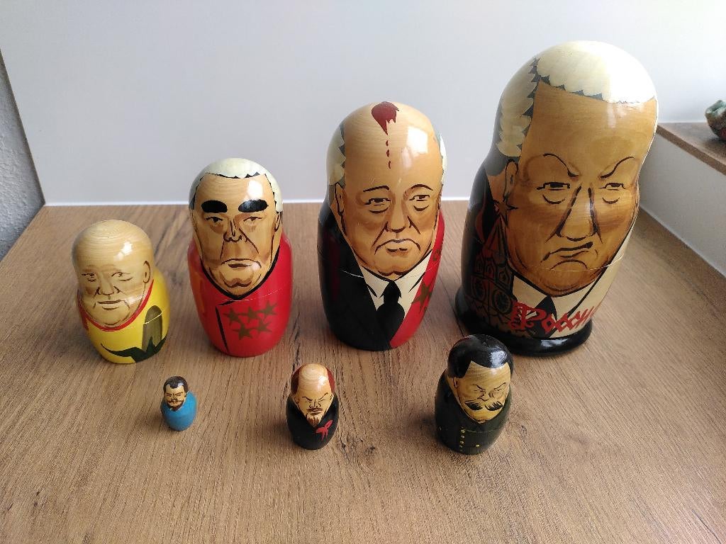 Russische leiders vintage matroeska baboeska, Verzamelen, Ophalen of Verzenden, Zo goed als nieuw