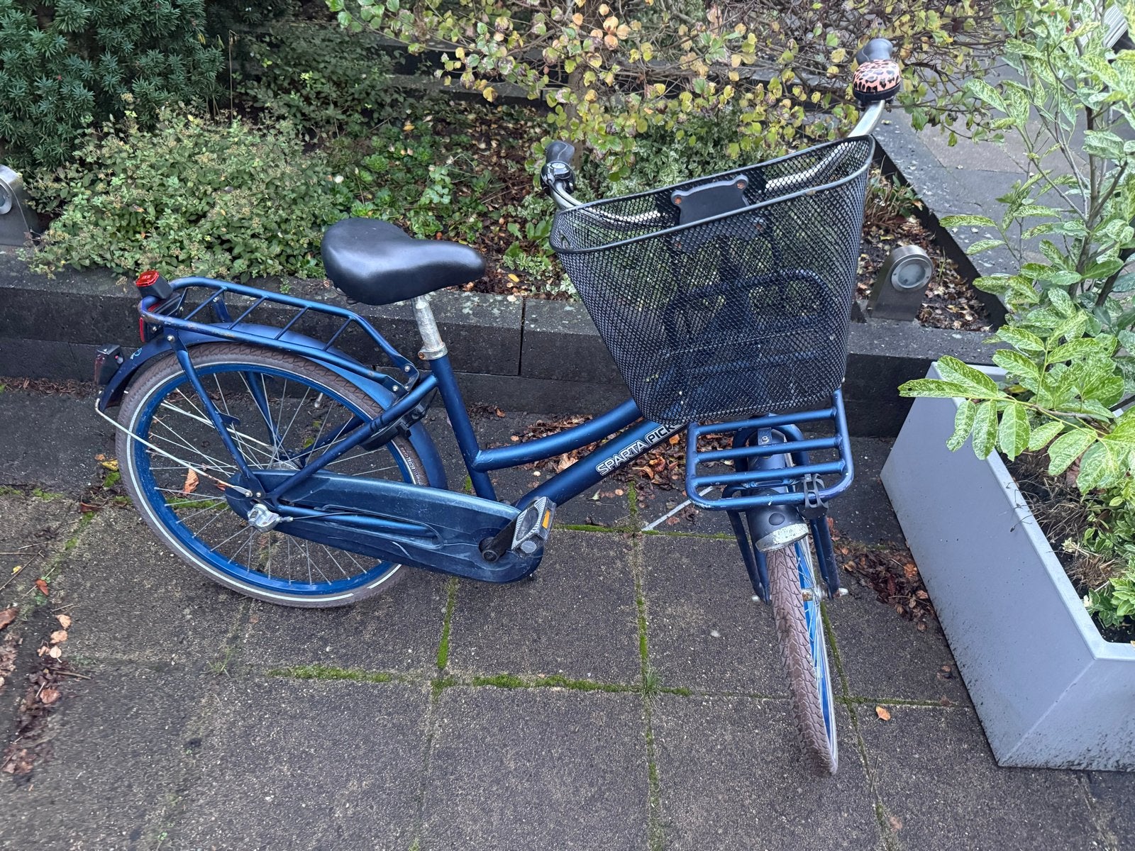 Sparta fiets - Blauw, met mand 24 inch, Fietsen en Brommers, Ophalen, Gebruikt, 24 inch, Versnellingen