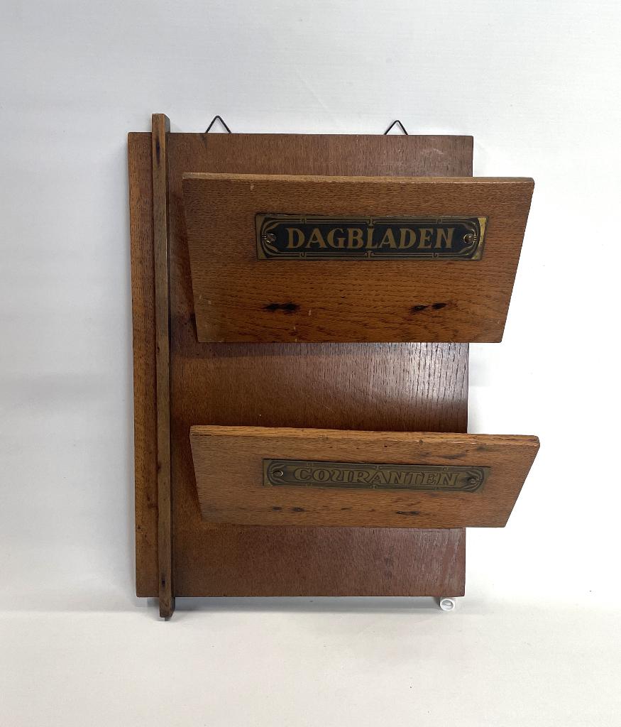 krantenhouder, tijdschrifthouder Art Deco  jaren '30 vintage, Huis en Inrichting, Woonaccessoires | Krantenbakken en Lectuurbakken
