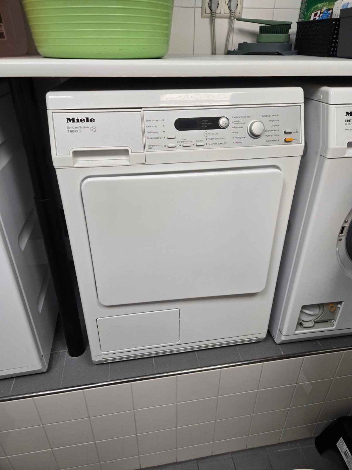 Miele Softcare System T 8843 C Wasdroger, Ophalen, 6 tot 8 kg, Gebruikt, Anti-kreukfase