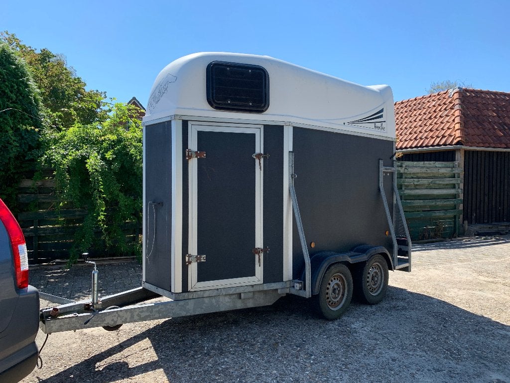 Paardentrailer Weijer 1,5 paards, Ophalen, Gebruikt, Hout, 1½-paards trailer