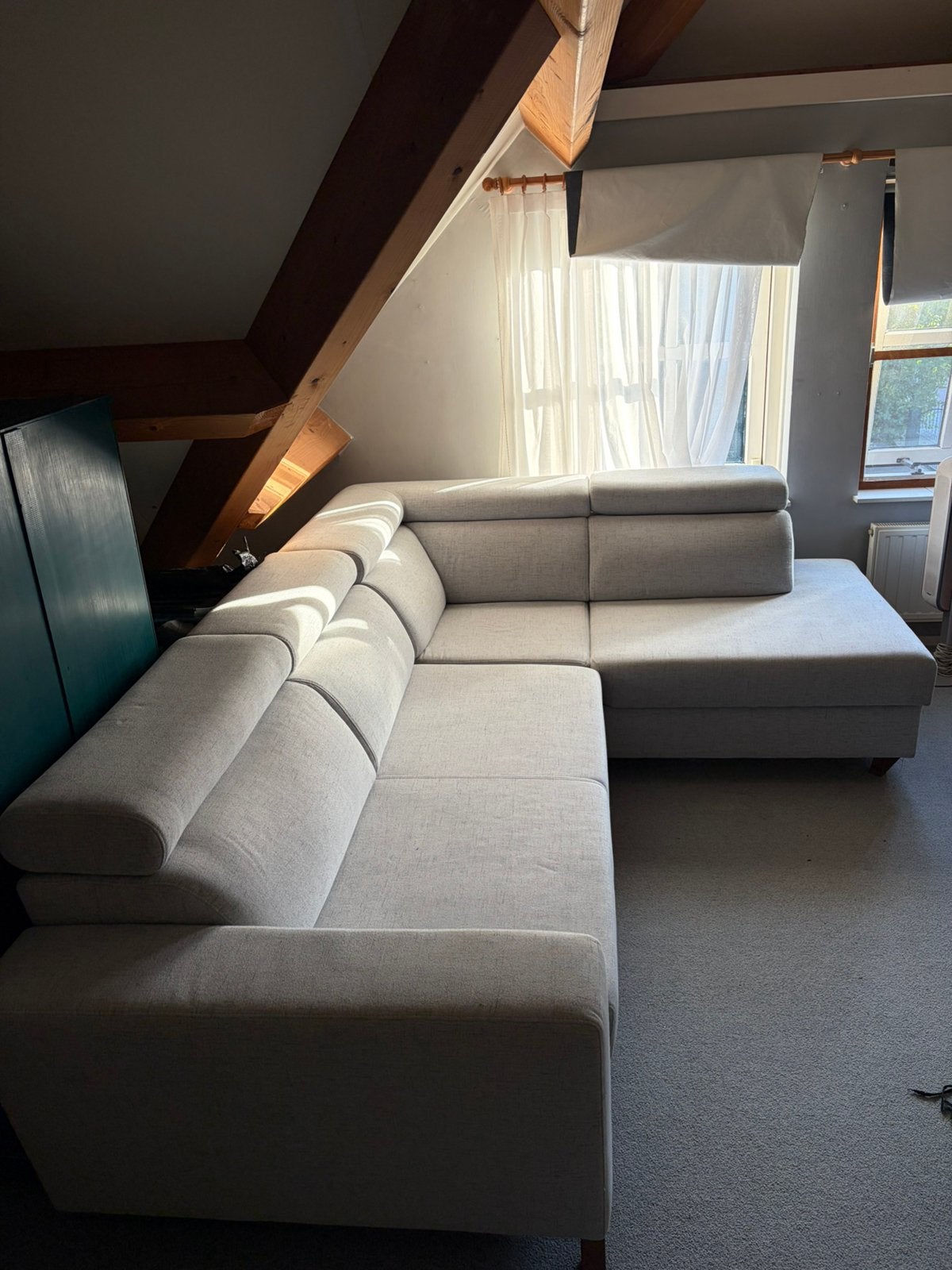 Bank, Huis en Inrichting, Banken | Complete zithoeken, Ophalen, Gebruikt, Stof
