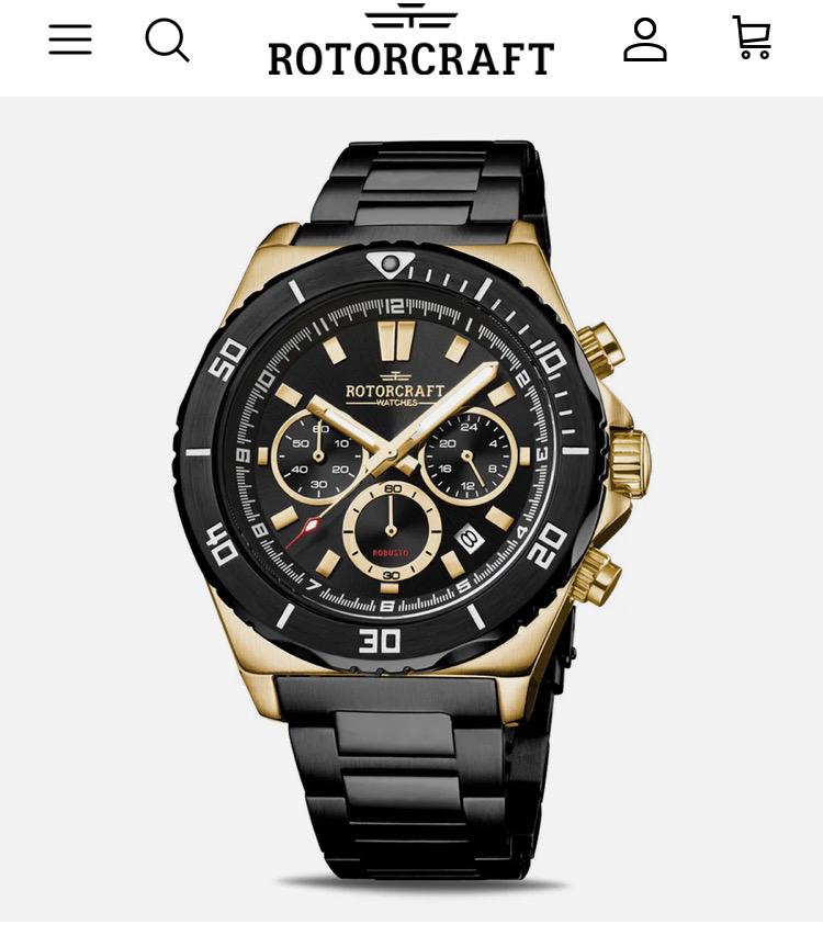 Herenhorloge van Rotorcraft (Robusto RC6604), Overige merken, Staal, Staal, Polshorloge