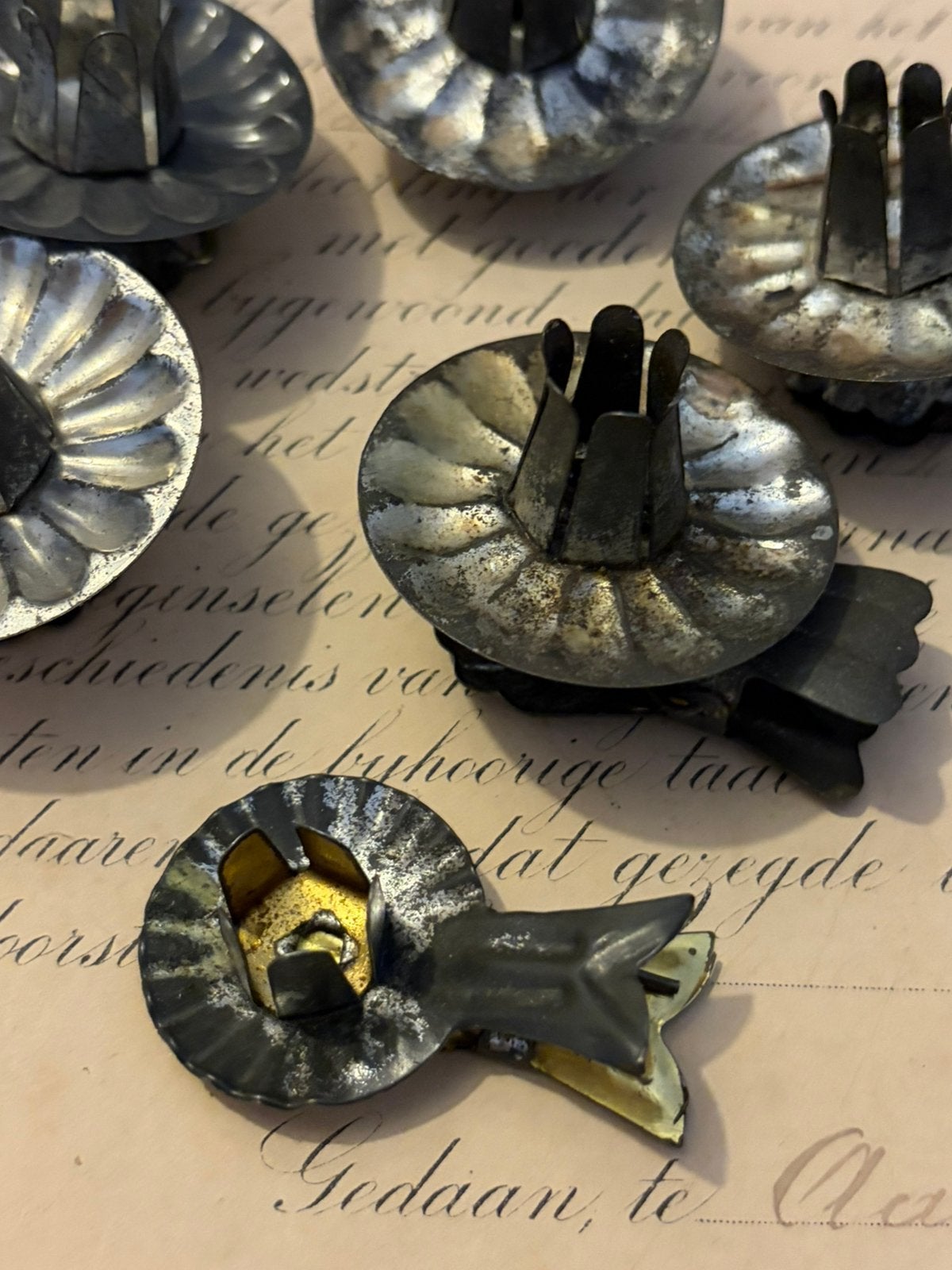 Oude kaarsjes knijpers, Ophalen of Verzenden, Gebruikt