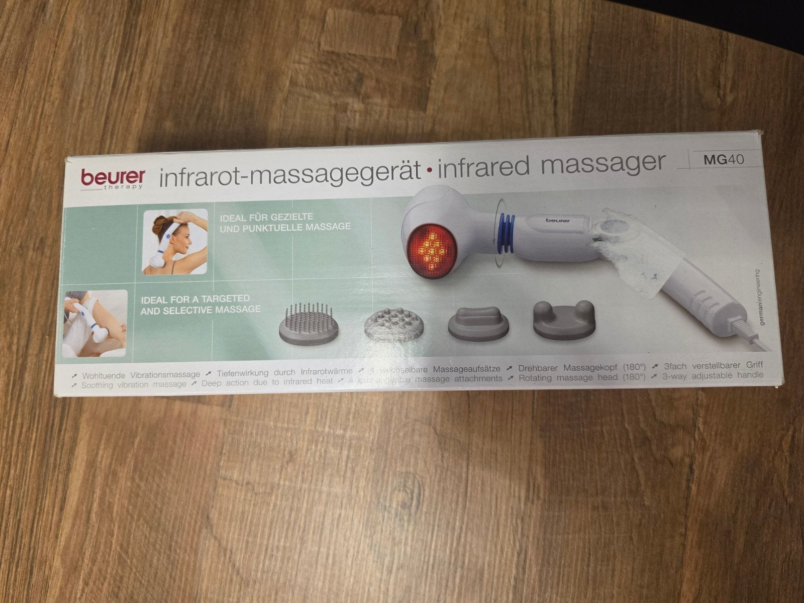 Beurer MG40 Infrarood Massageapparaat nieuw, Ophalen of Verzenden, Nieuw, Apparaat