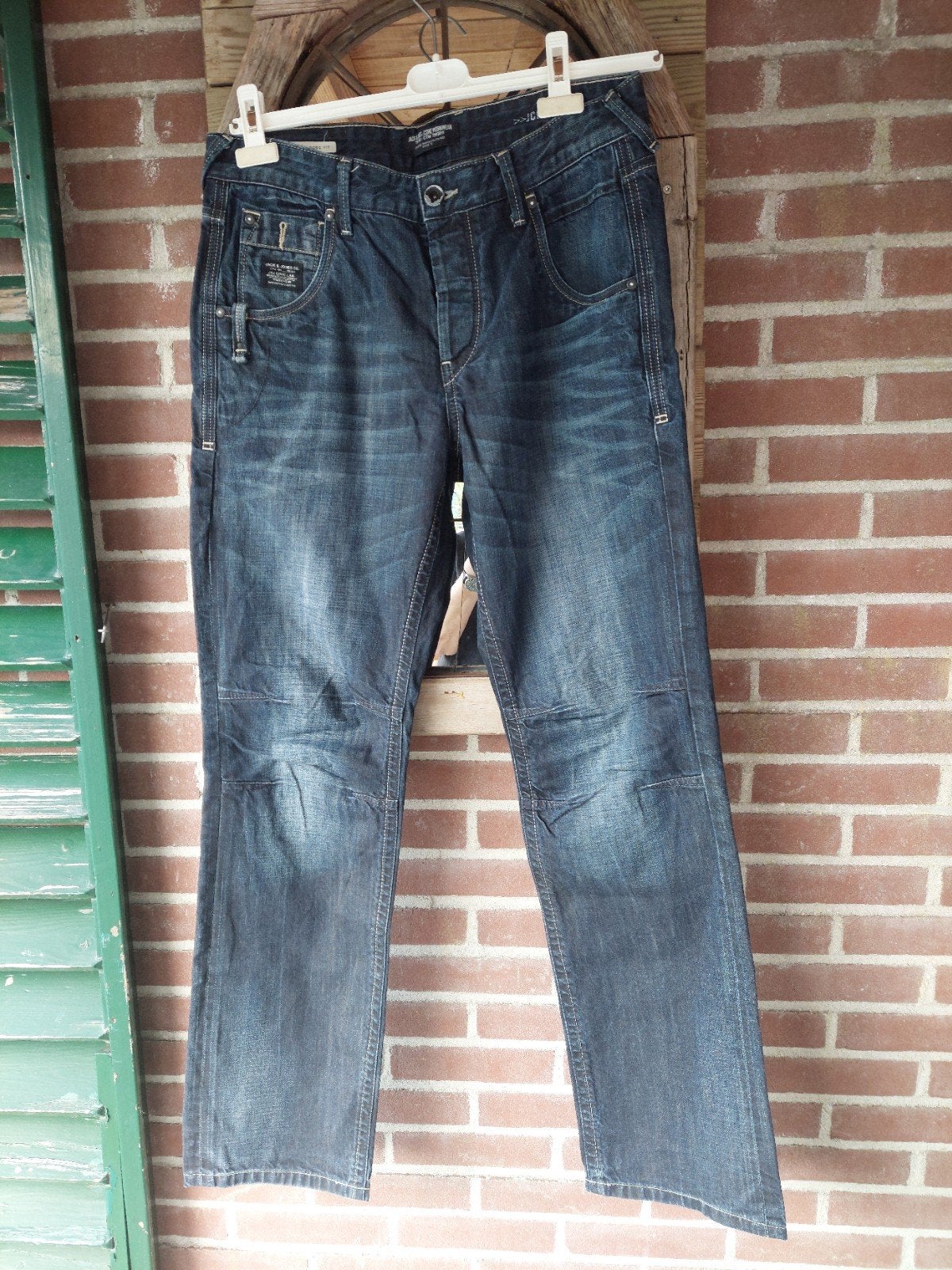 zgan Blauwe heren jeans Jack&Jones 34/34, Blauw, Ophalen of Verzenden, Zo goed als nieuw, W33 - W34 (confectie 48/50)