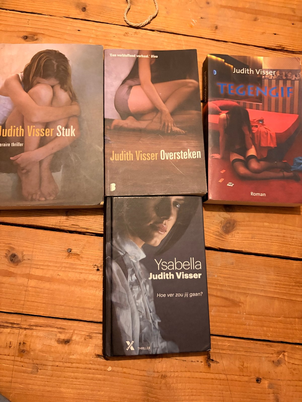 Judith Visser boeken: Stuk, Oversteken, Tegengif, Ysabella, Ophalen of Verzenden, Gelezen, Nederland