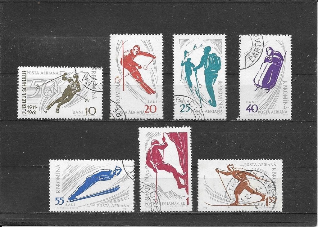 Roemenië wintersporten, Ophalen of Verzenden, Overige landen, Gestempeld