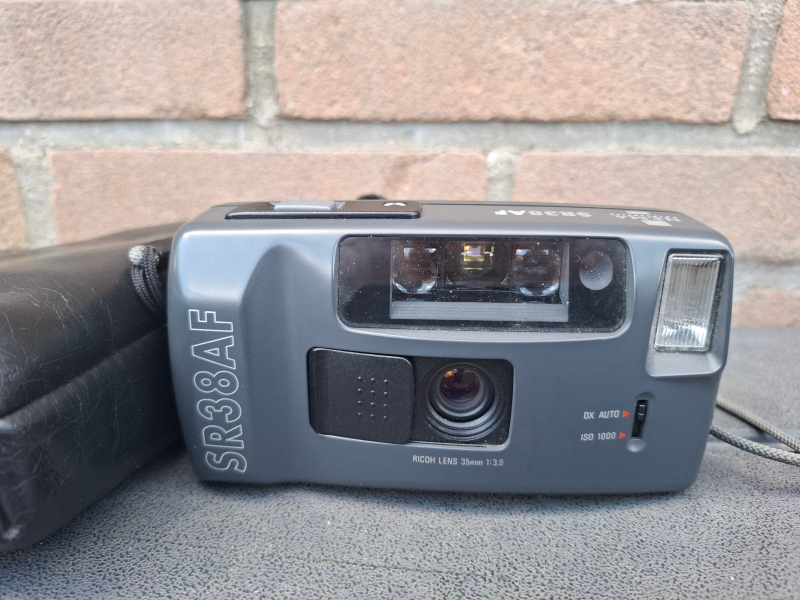 Ricoh hema Sr38af analoge foto camera met tas, Ophalen of Verzenden, Compact, Overige Merken